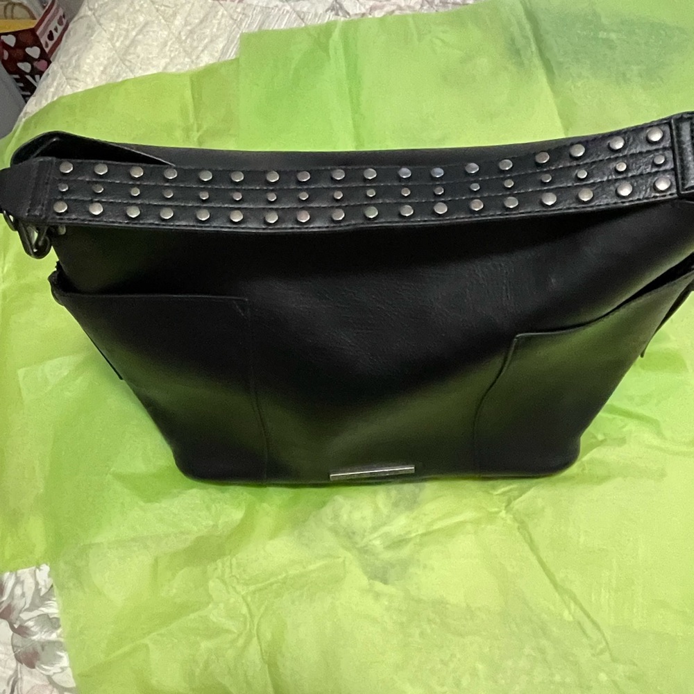 Steve Madden Medium Size Hobo Bag Black